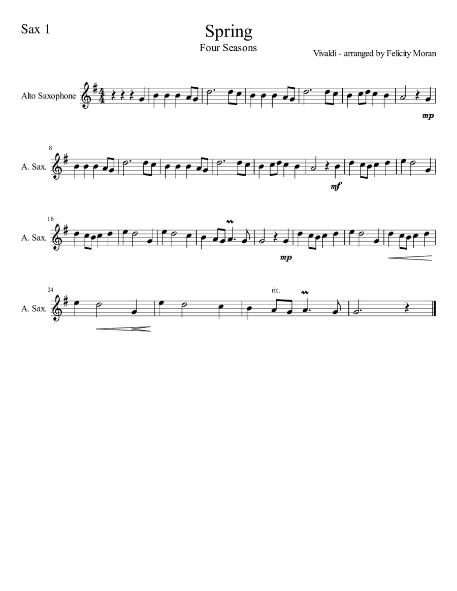 Spring - Four Seasons Spring - Four Seasons Woodwind Trio scores gallery preview page 2