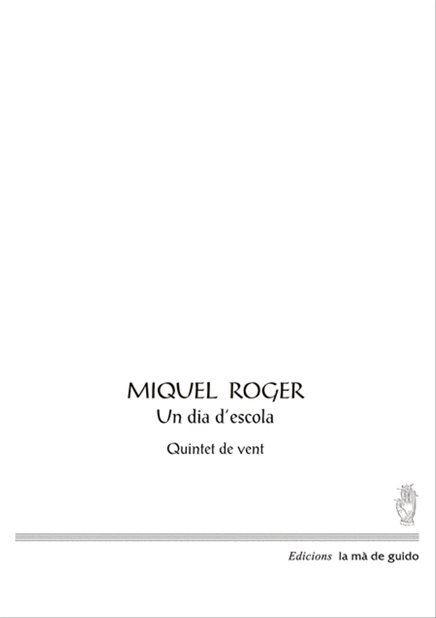 Un dia d'escola Woodwind Quintet scores gallery preview page 1