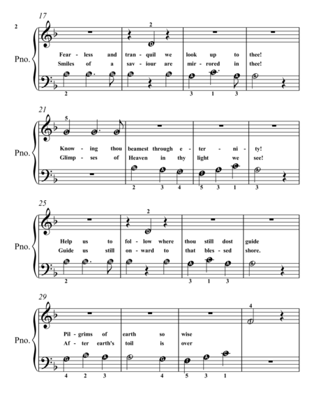 Star of the East Beginner Piano Sheet Music