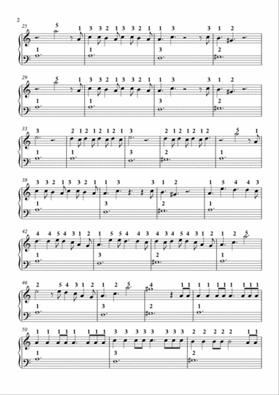 Believer Easy Piano scores gallery preview page 2