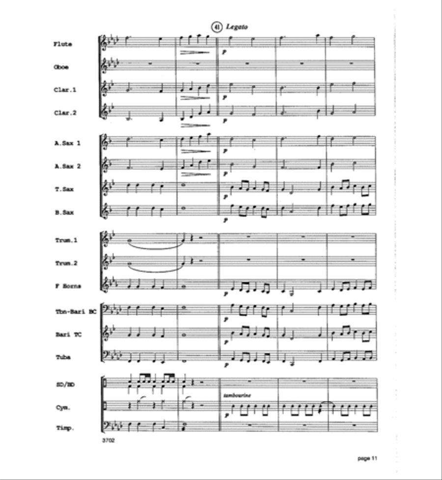 Legend of Fort Apache Concert Band scores gallery preview page 12
