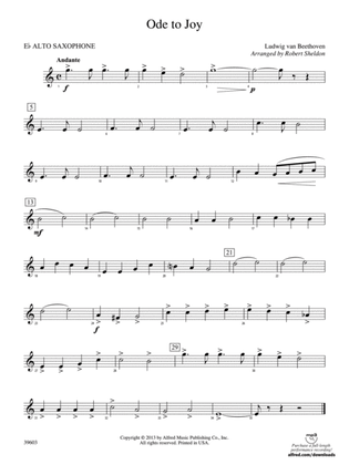 Ode to Joy: E-flat Alto Saxophone