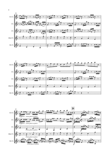 Pachelbel: Canon In D - clarinet quintet image number null