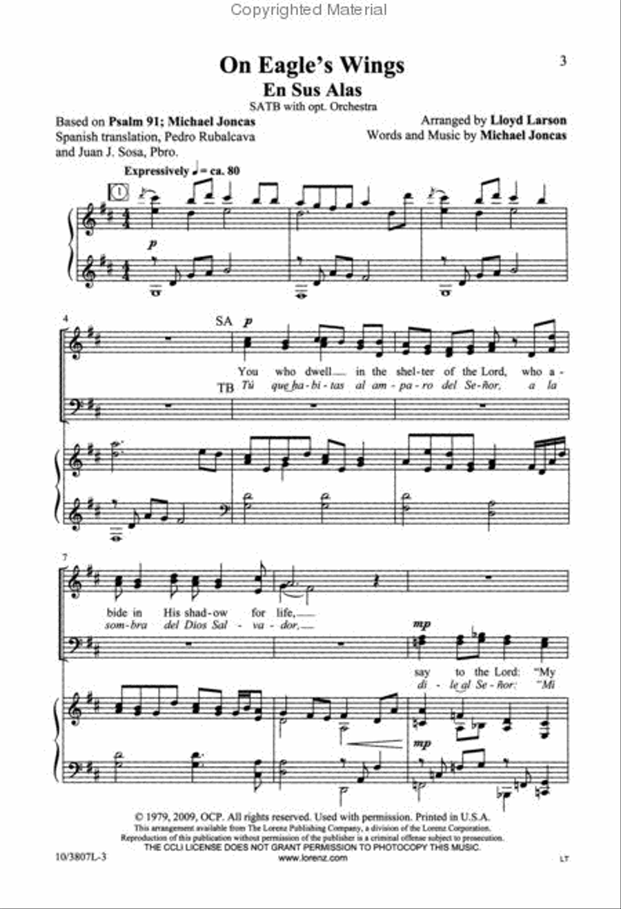 On Eagle's Wings 4-Part scores gallery preview page 2