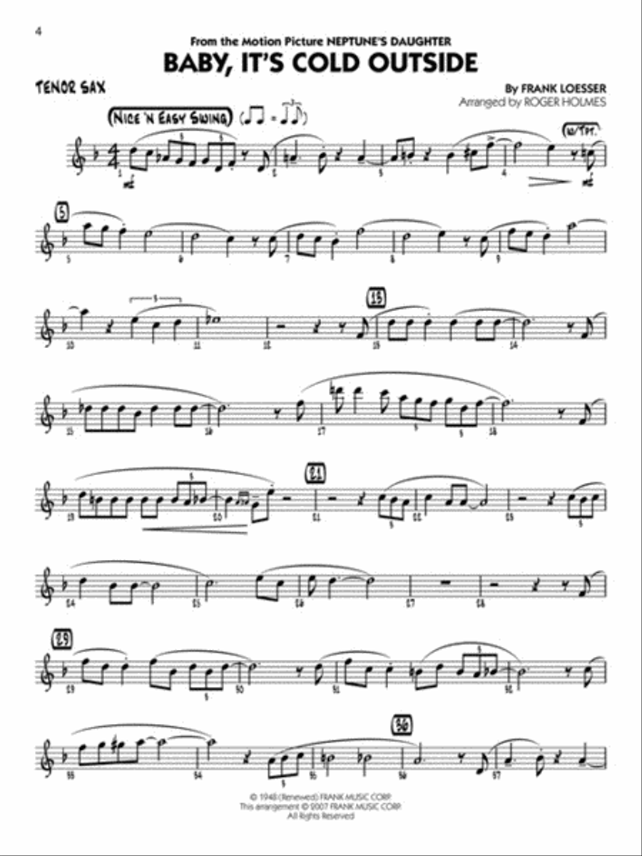 Christmas Favorites - Tenor Sax Big Band scores gallery preview page 3