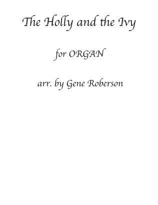 The Holly and the Ivy Organ Solo (Advanced)