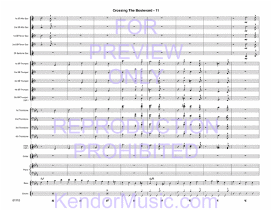 Crossing the Boulevard Jazz Ensemble scores gallery preview page 13