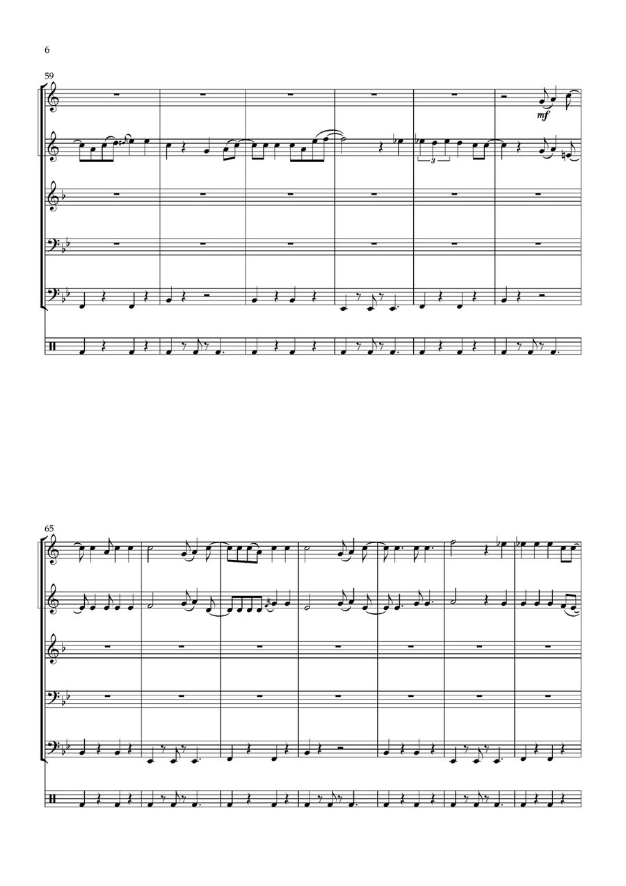 Lollipop Brass Quintet scores gallery preview page 6