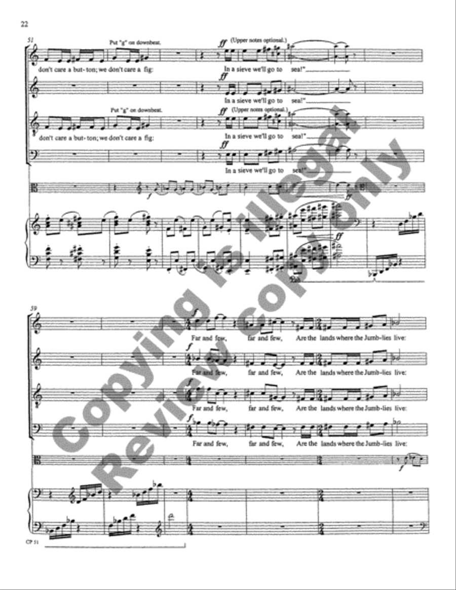 A Song, A Prayer, A Voyage 4-Part scores gallery preview page 22