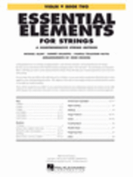Essential Elements for Strings - Book 2 with EEi (Violin)