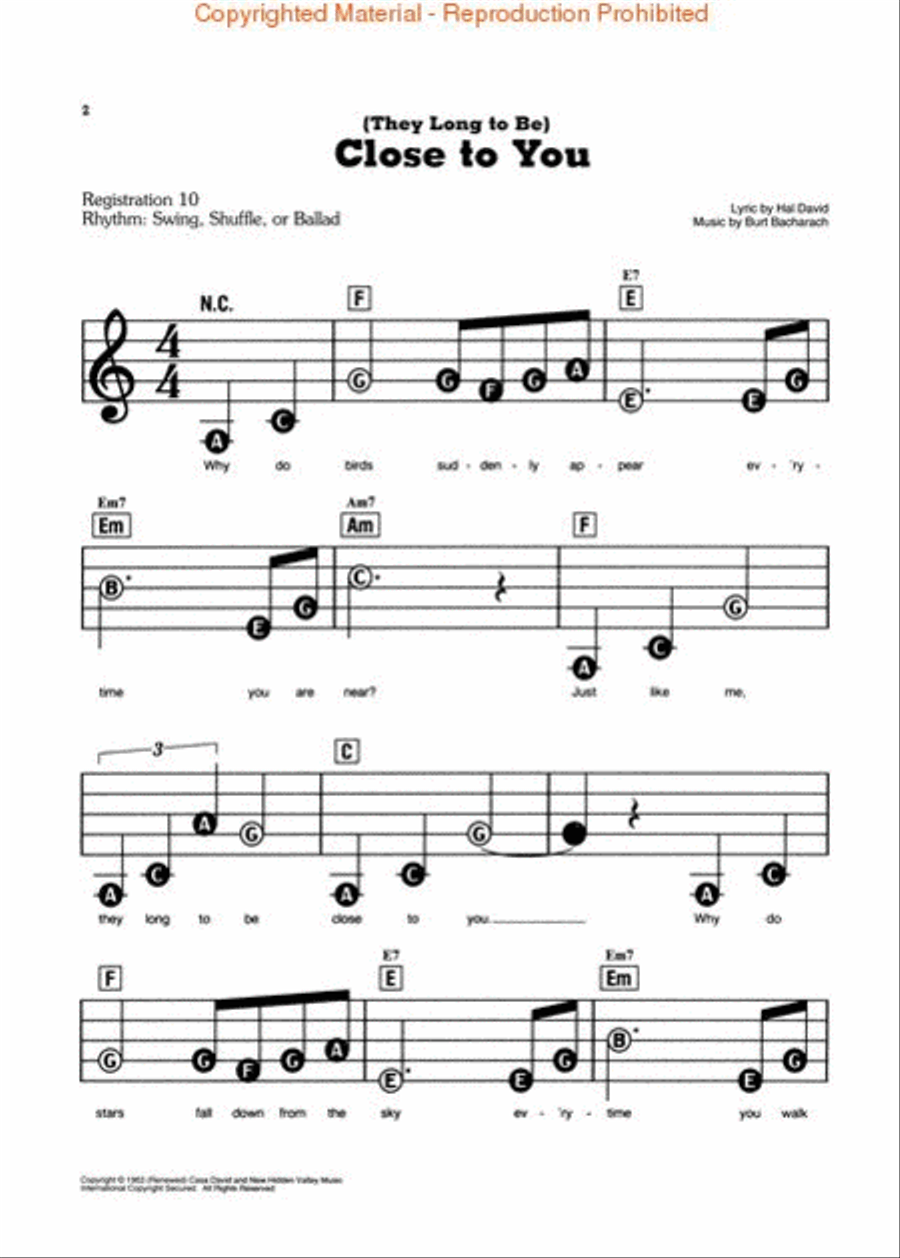 Beautiful Love Songs Voice scores gallery preview page 2