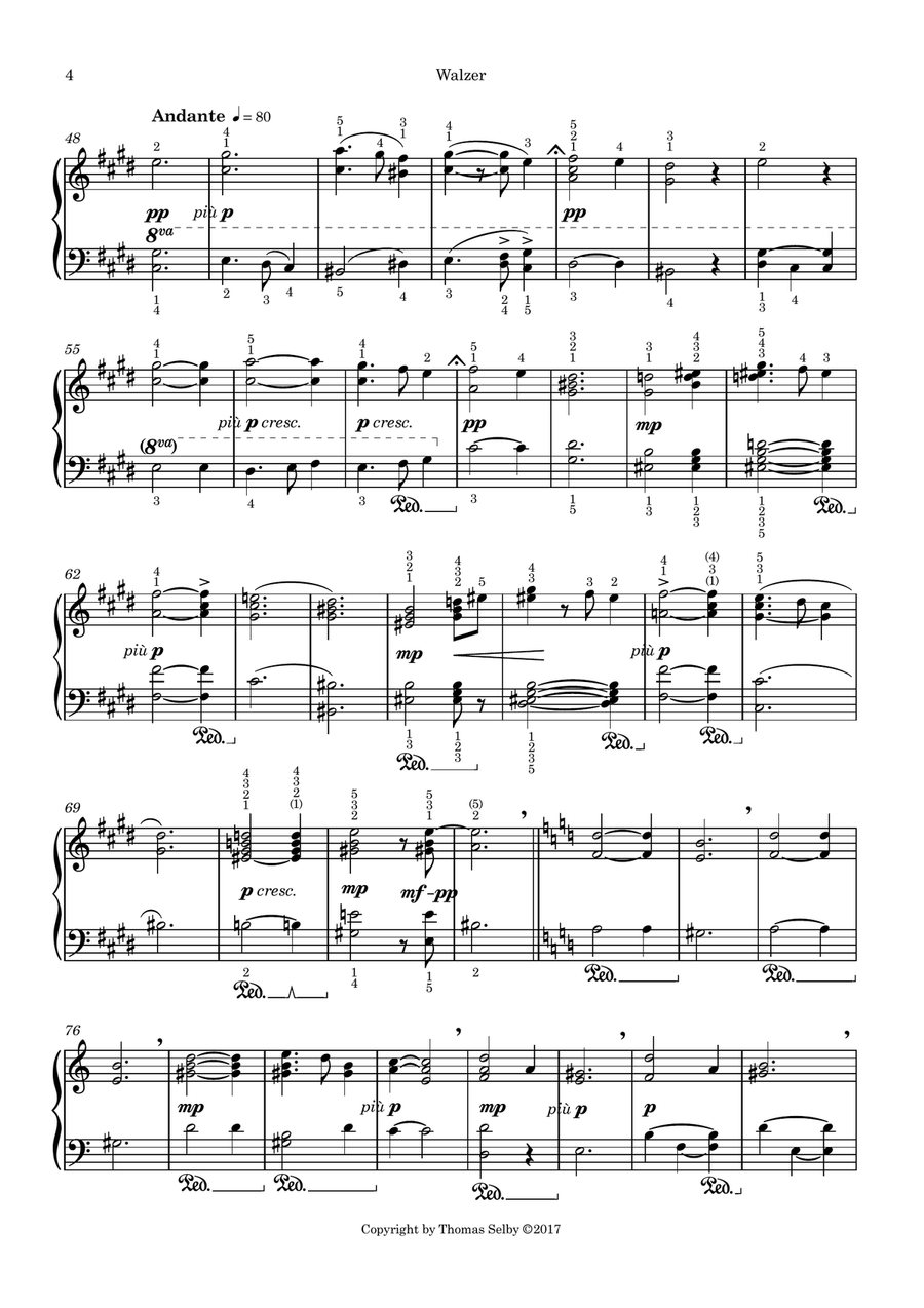 Walzer Piano Solo scores gallery preview page 4