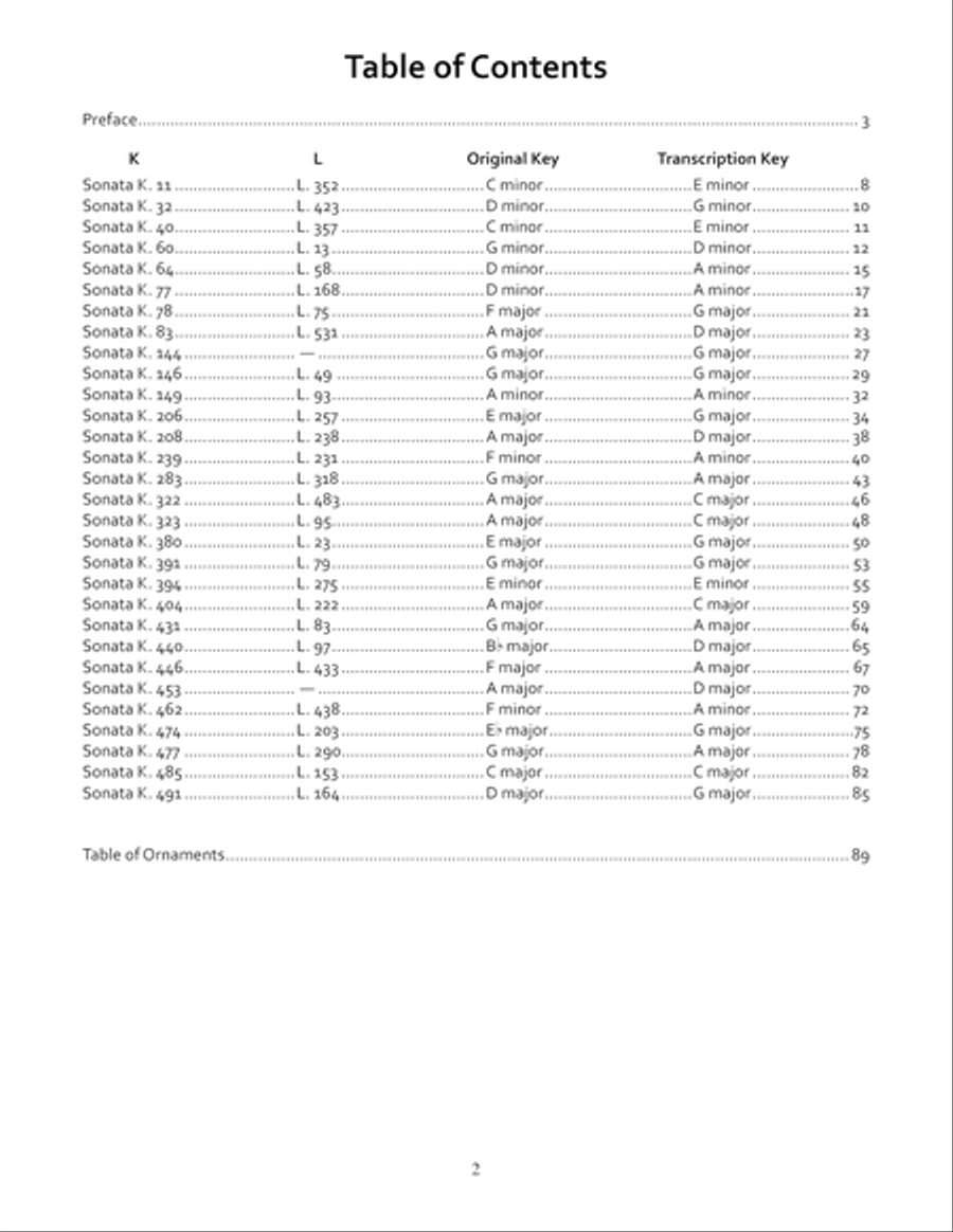 Domenico Scarlatti: 30 Sonatas Acoustic Guitar scores gallery preview page 3