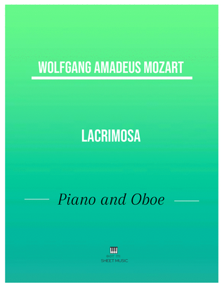 Book cover for Mozart - Lacrimosa (Piano and Oboe)