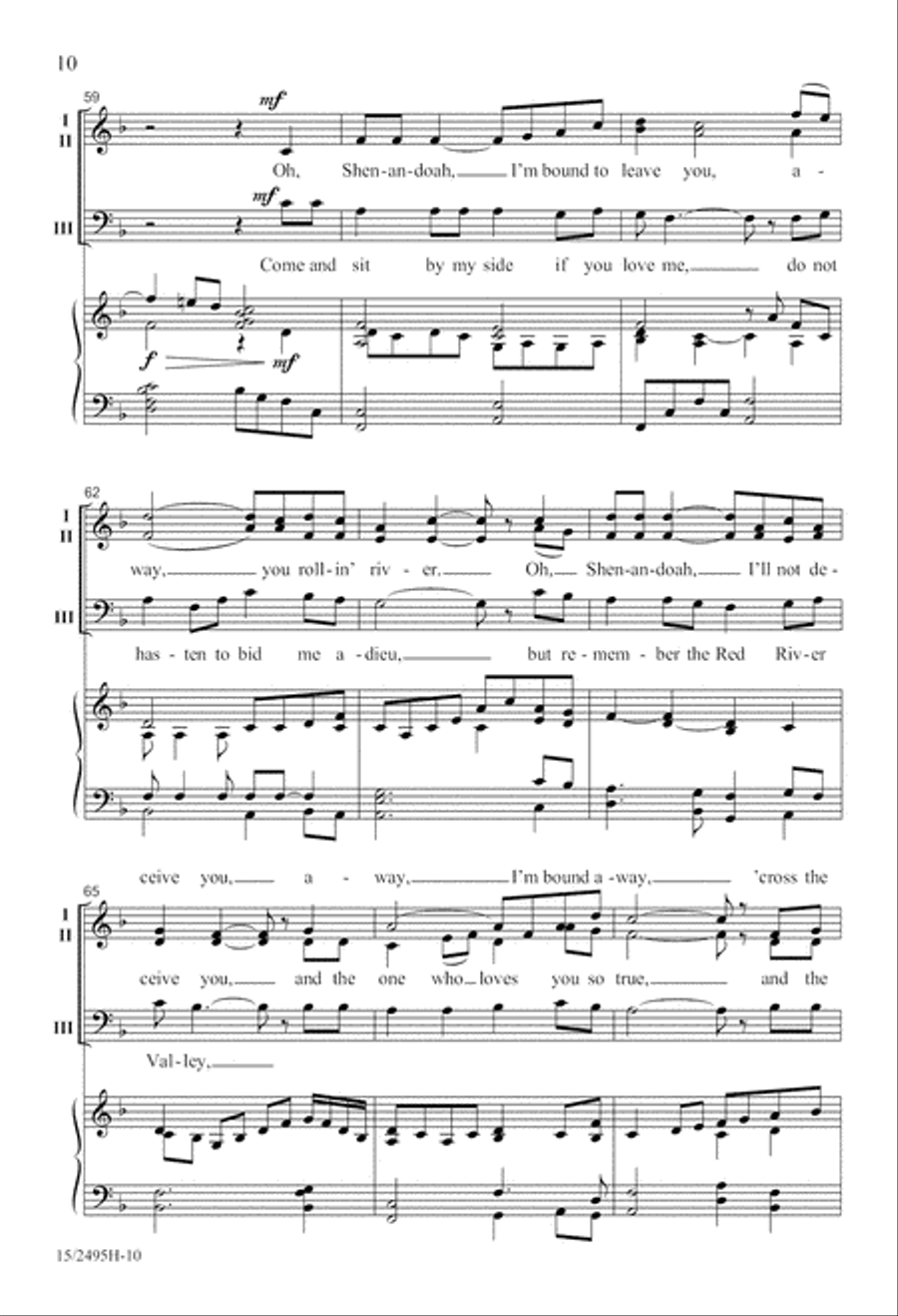 An Americana Songbook 3-Part scores gallery preview page 11