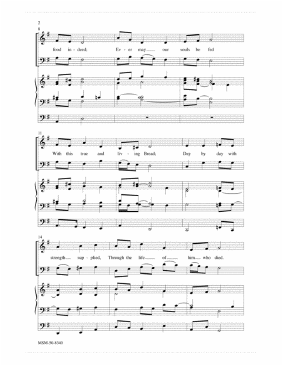 Bread of Heaven Bread of Heaven 3-Part scores gallery preview page 2