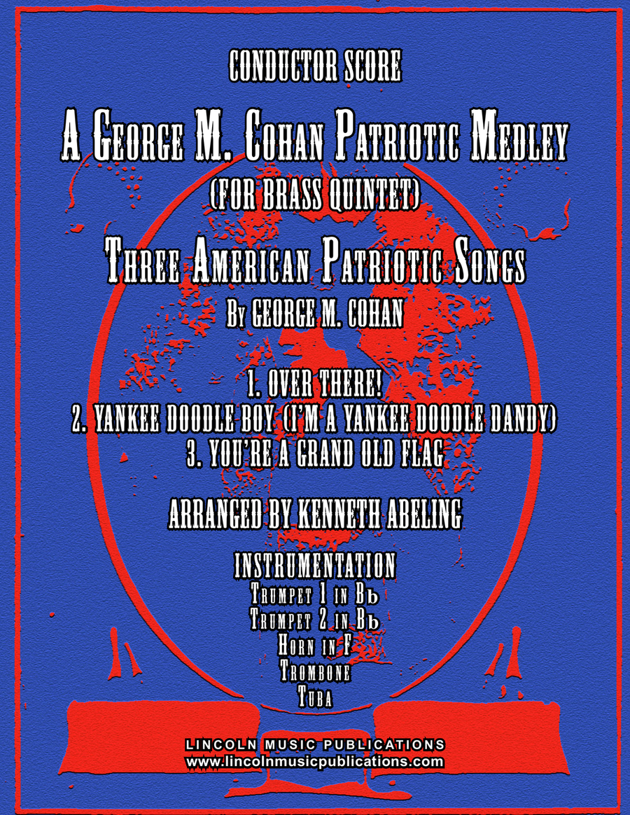 A Patriotic Medley by George M. Cohan (for Brass Quintet) Brass Quintet scores gallery preview page 1