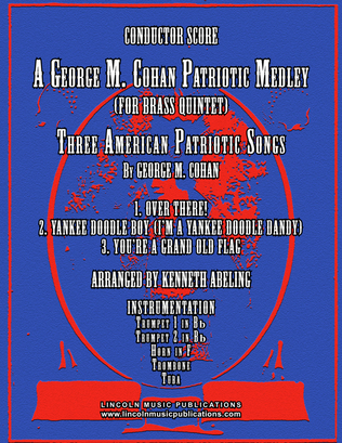 Book cover for A Patriotic Medley by George M. Cohan (for Brass Quintet)