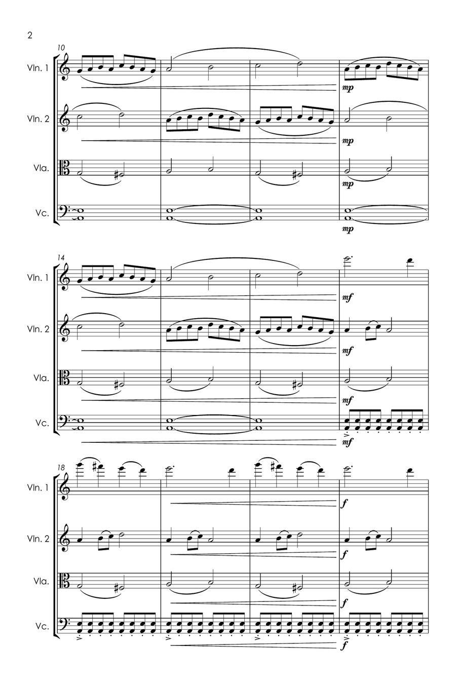 Right Here Right Now String Quartet scores gallery preview page 6