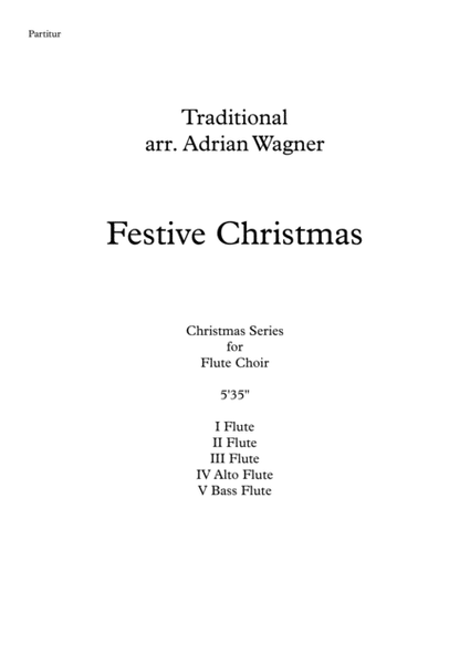 "Festive Christmas" Flute Choir arr. Adrian Wagner image number null