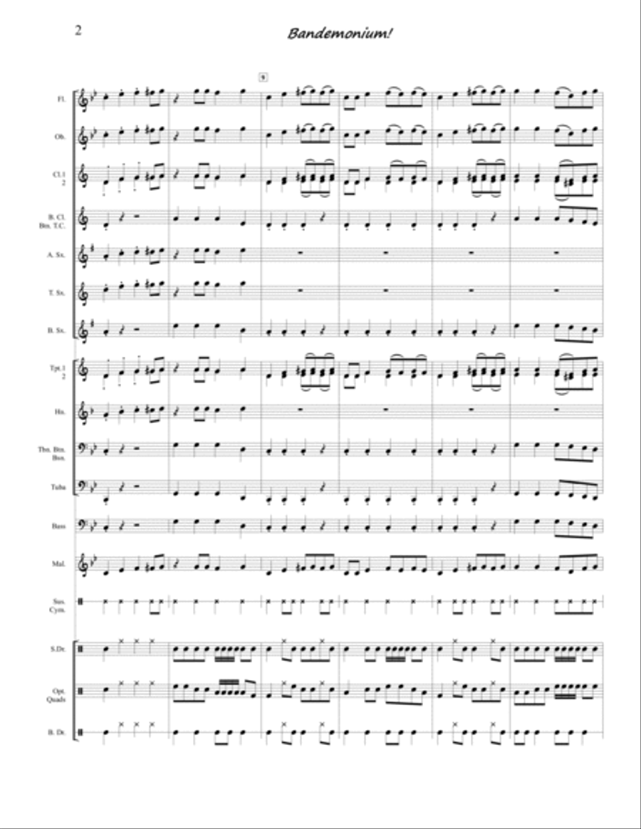 Bandemonium! Concert Band scores gallery preview page 3