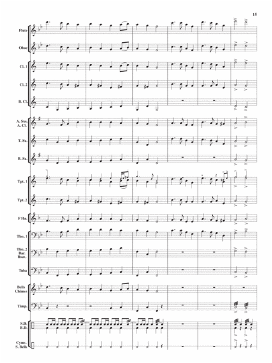 An Angelic Christmas An Angelic Christmas Concert Band scores gallery preview page 14