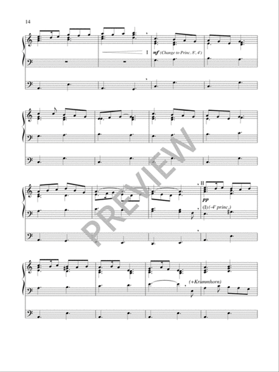 Six Organ Preludes on Hymntunes by Marty Haugen, Jeremy Young, and Skinner Chavez-Melo Organ scores gallery preview page 16