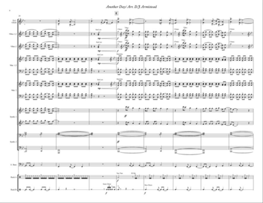 Another Day Percussion Ensemble scores gallery preview page 6