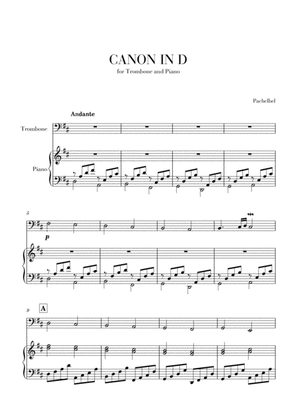 Book cover for Canon in D for Trombone and Piano