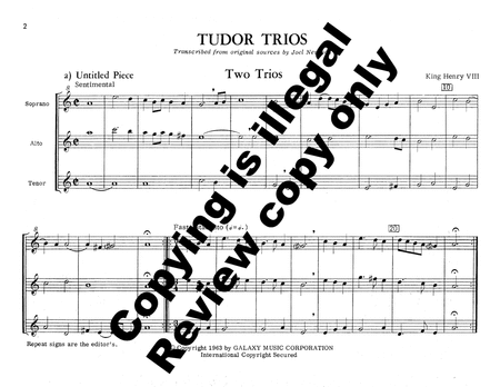 Tudor Trios