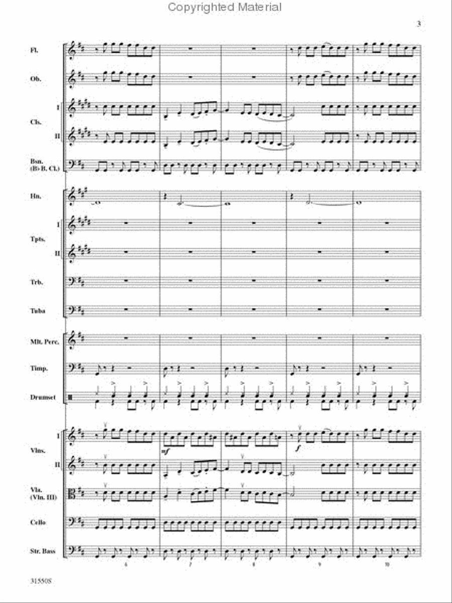 Selections from Mamma Mia Full Orchestra scores gallery preview page 3