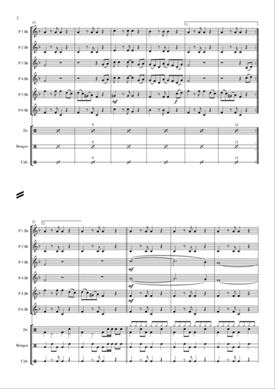 In The Summertime Concert Band scores gallery preview page 2