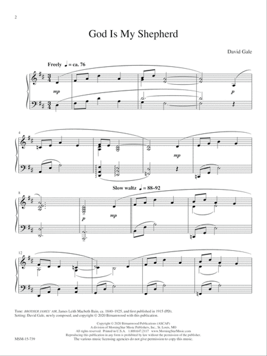 Morning Has Broken Piano Solo scores gallery preview page 2