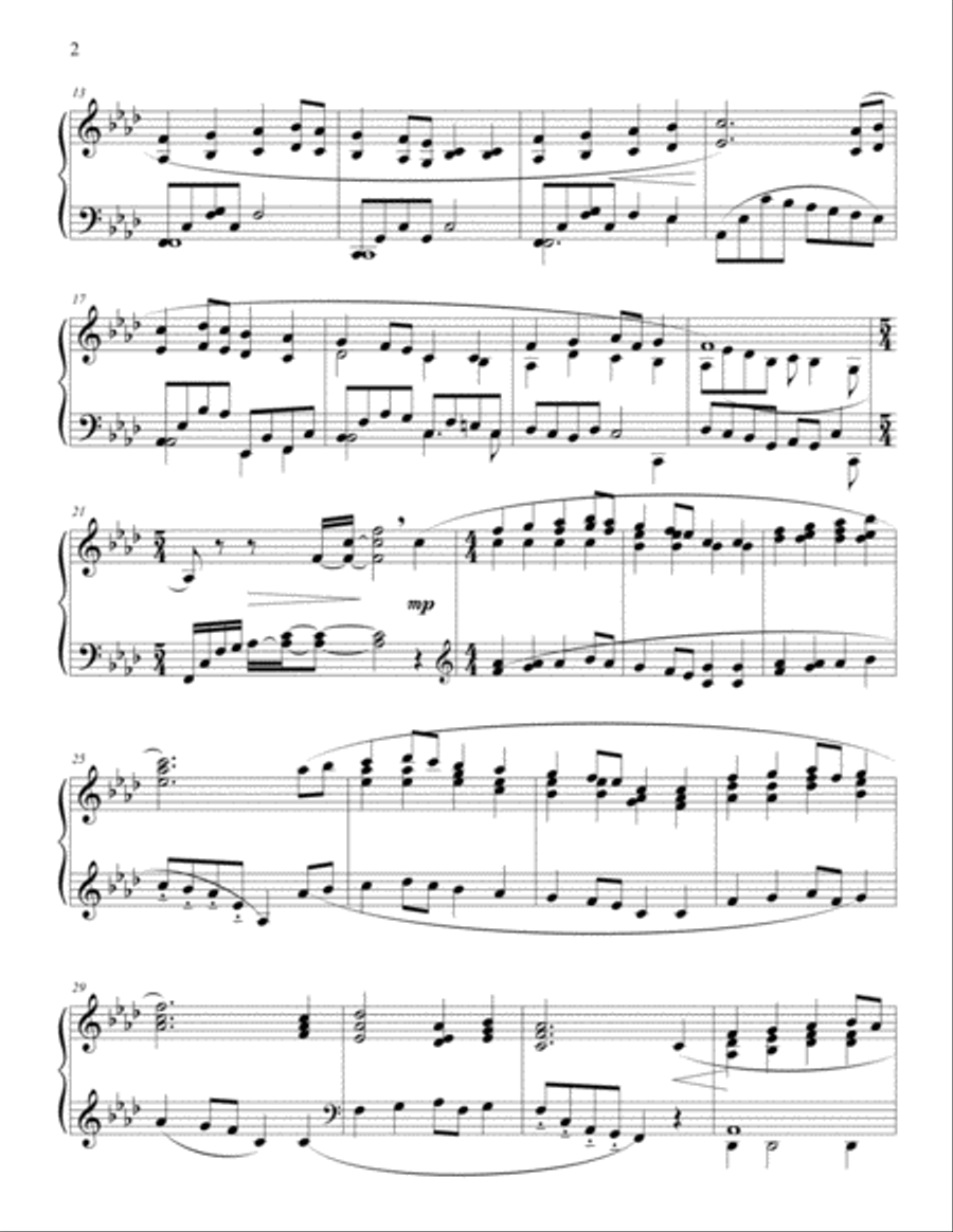 The King Shall Come (Morning Song) Piano Solo scores gallery preview page 2
