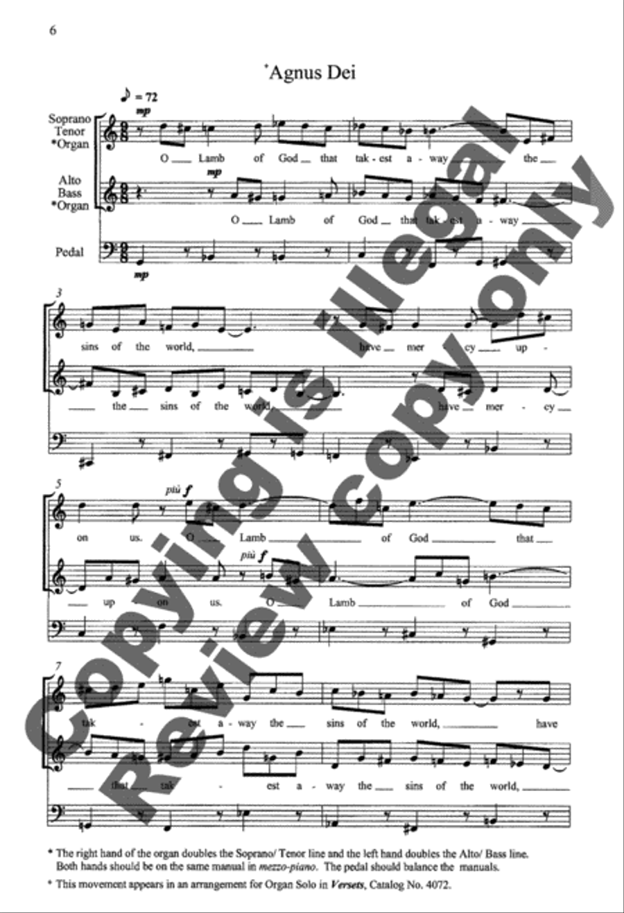 Missa Capella Regis 4-Part scores gallery preview page 6