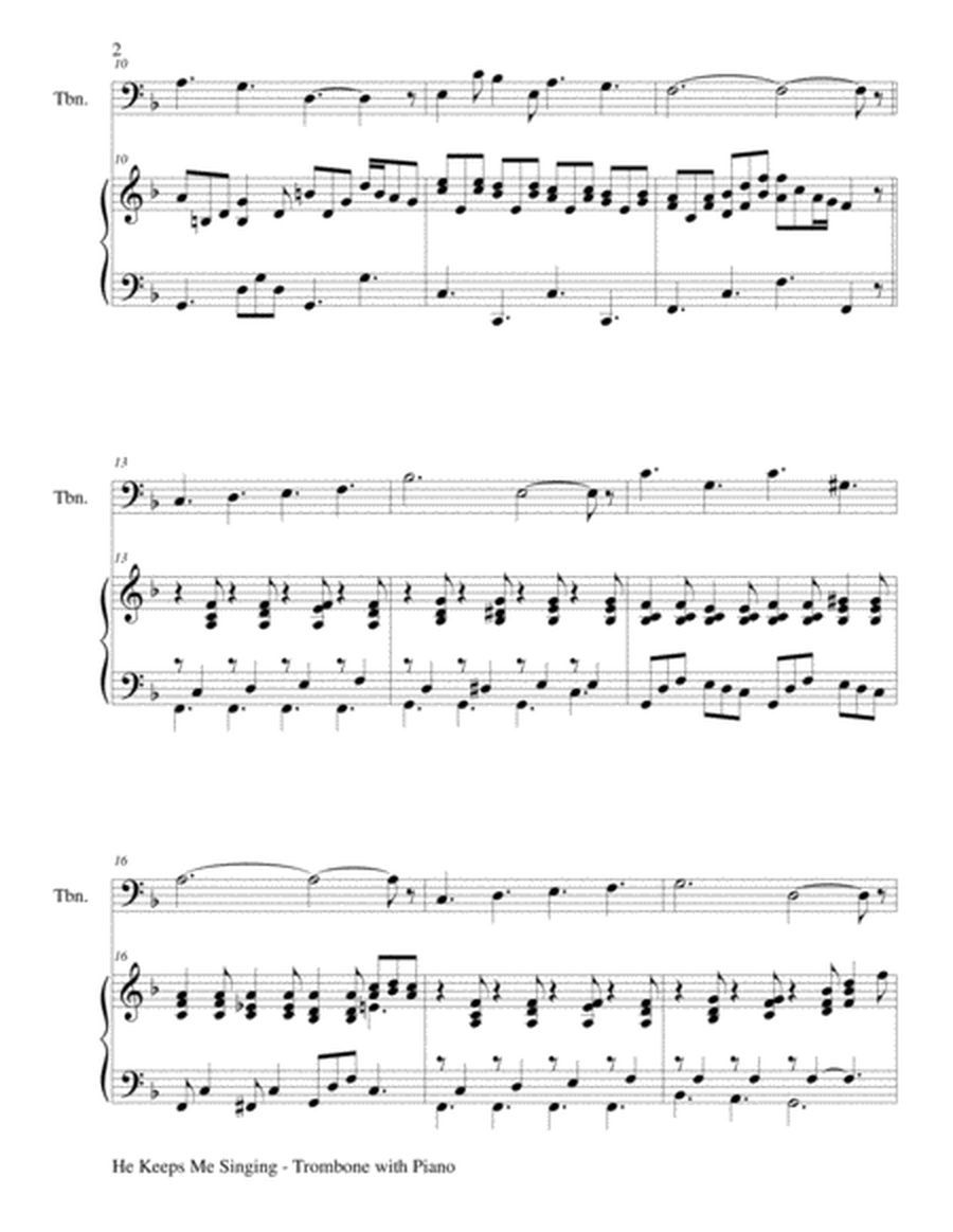 3 GOSPEL HYMN FAVORITES (For Trombone & Piano with Score/Parts) image number null
