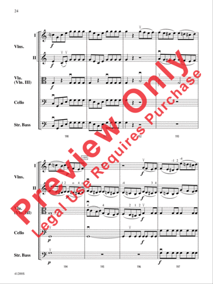Allegro Molto Allegro Molto String Orchestra scores gallery preview page 25