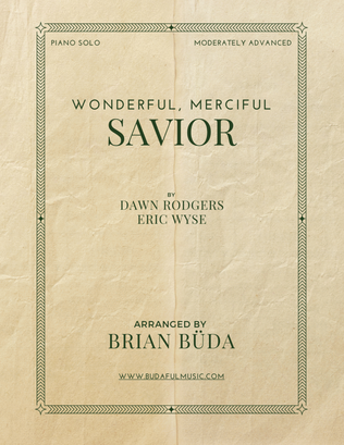 Book cover for Wonderful, Merciful Savior