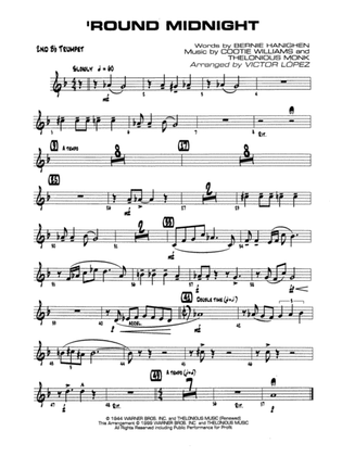 'Round Midnight: 2nd B-flat Trumpet