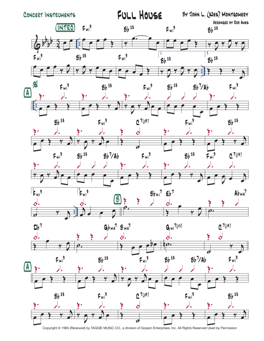 Full House Voice scores gallery preview page 1