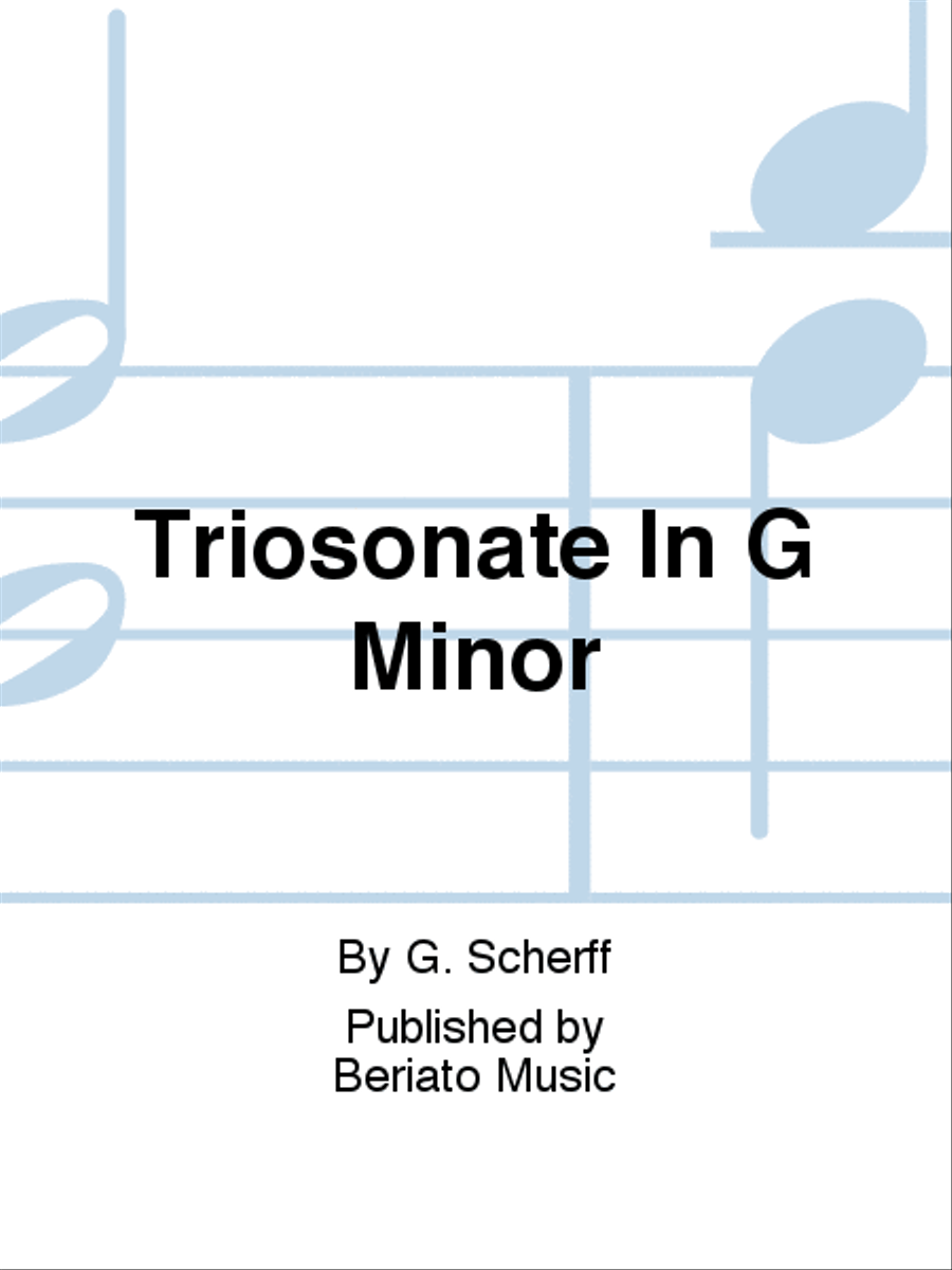 Triosonate In G Minor Organ scores gallery preview page 1