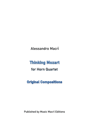 Book cover for Thinking Mozart for Horn Quartet
