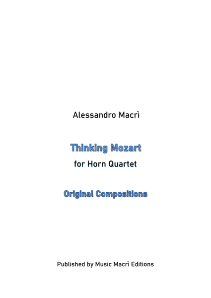 Thinking Mozart for Horn Quartet image number null