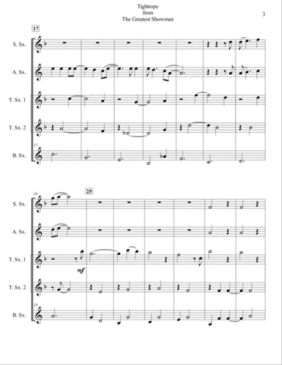Tightrope Woodwind Quintet scores gallery preview page 3