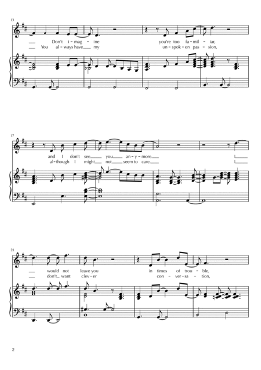 Just The Way You Are Voice scores gallery preview page 2
