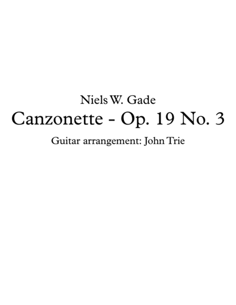 Canzonette - Op. 19 No. 3 - Tab image number null