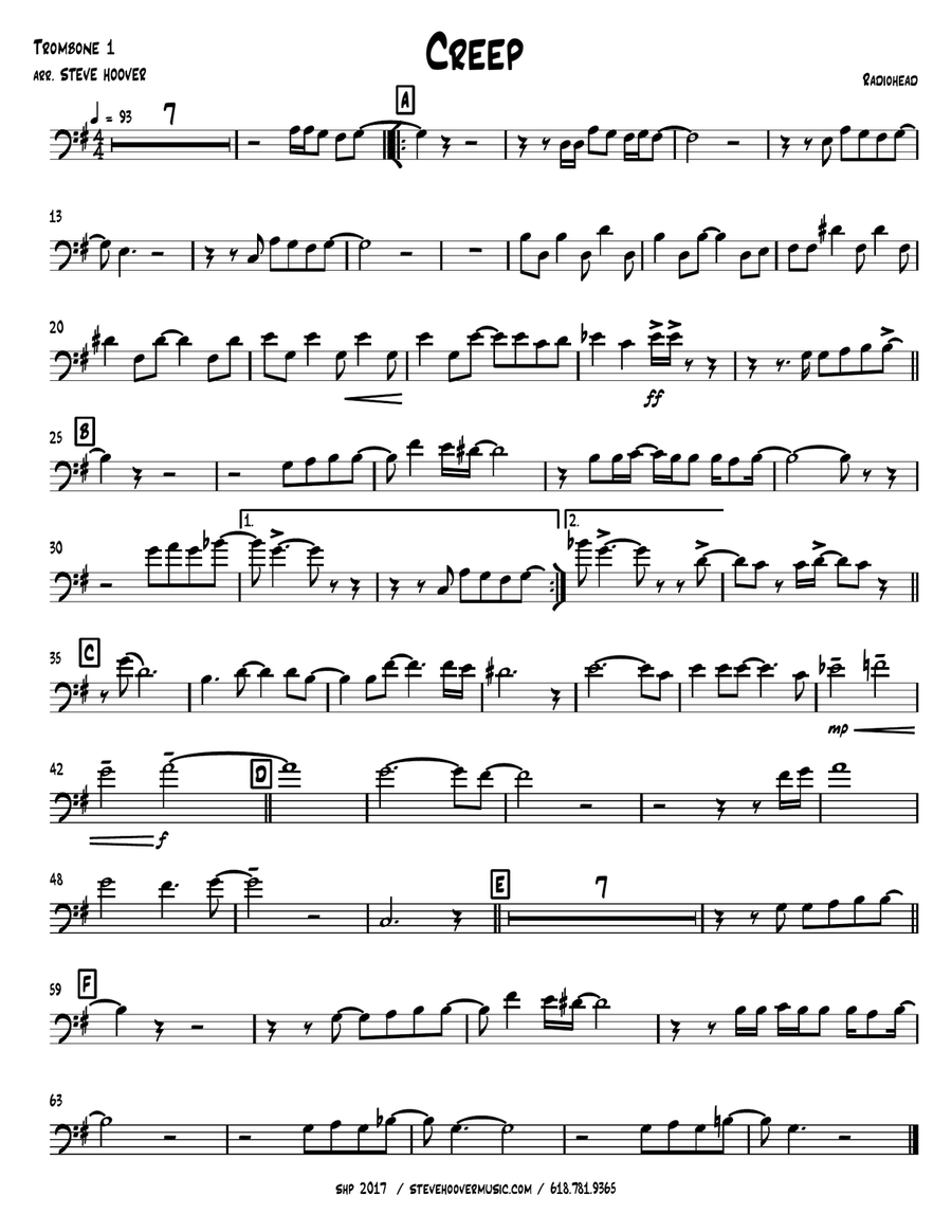 Creep Brass Ensemble scores gallery preview page 5