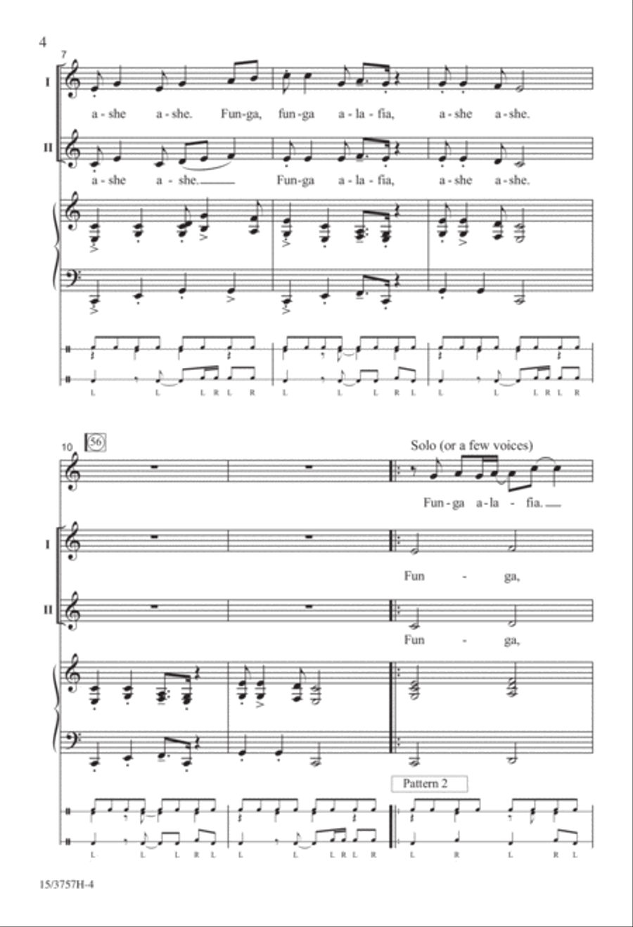 Funga Alafia Funga Alafia 2-Part scores gallery preview page 4