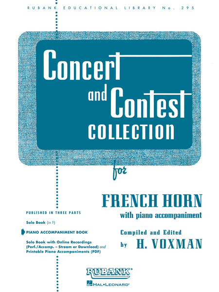 Concert and Contest Collections - French Horn (Piano Accompaniment Part)