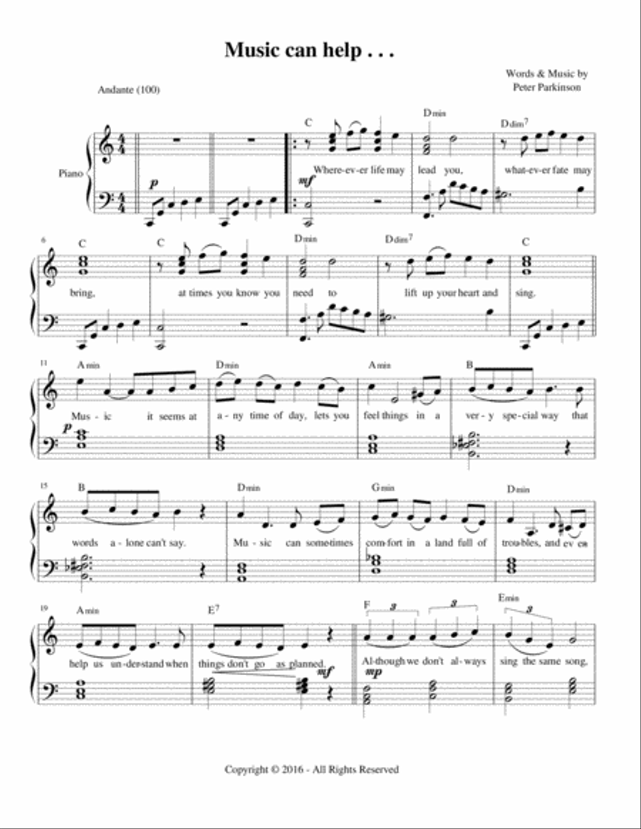 Music Can Help Voice scores gallery preview page 1